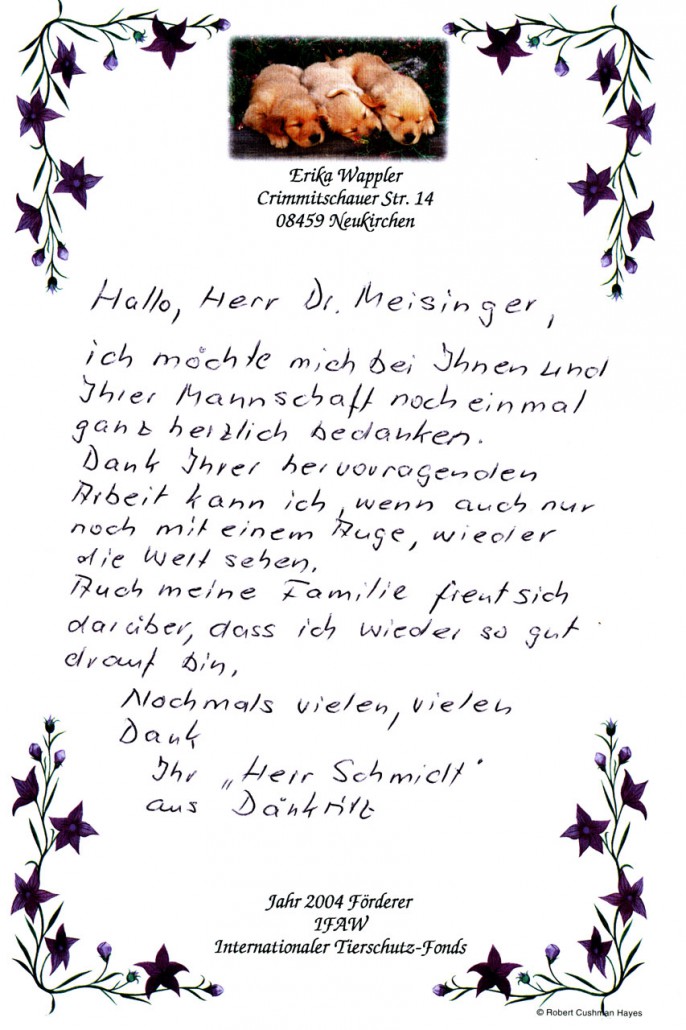Wir Sagen Dem Tierarzt Danke Zwickau Crimmitschau
